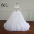 Ak044 High Quality Lace Applique Wedding Dress Plus Size Bridal Wedding Dress 2016